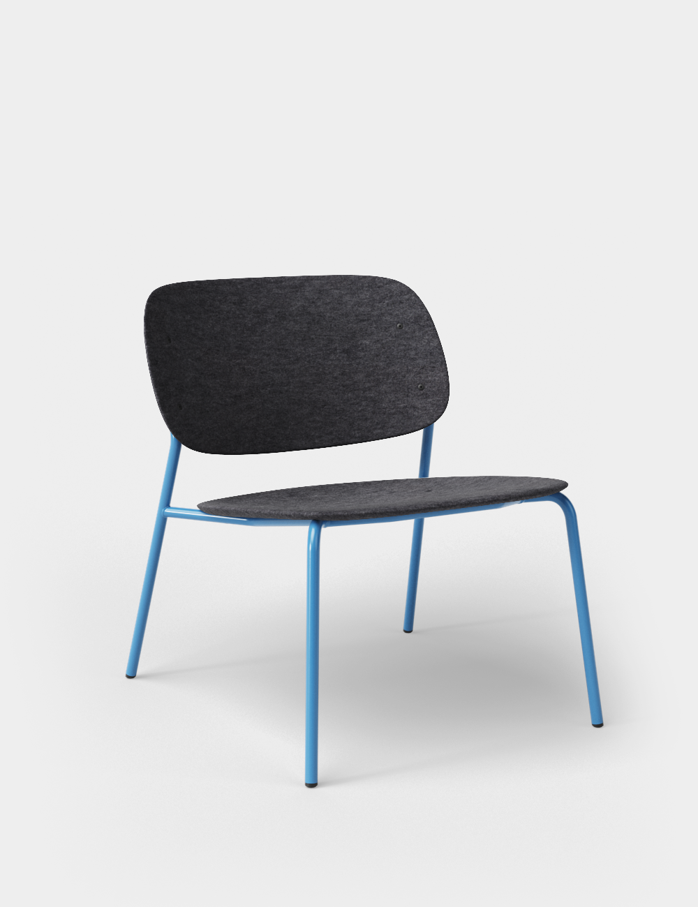 DUNKELGRAU-LICHTBLAU-5012 Hale PET Lounge Chair - Colour Frame