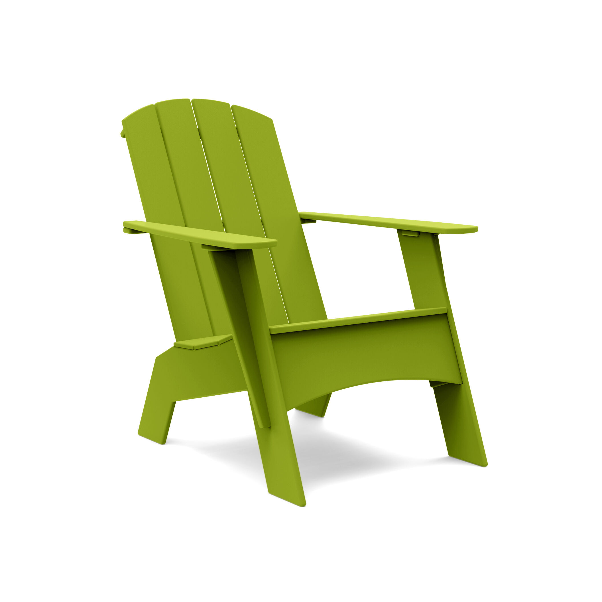 adirondack_4slat_curve_tall_green Loll Designs - Tall Adirondack Chair (Curved)