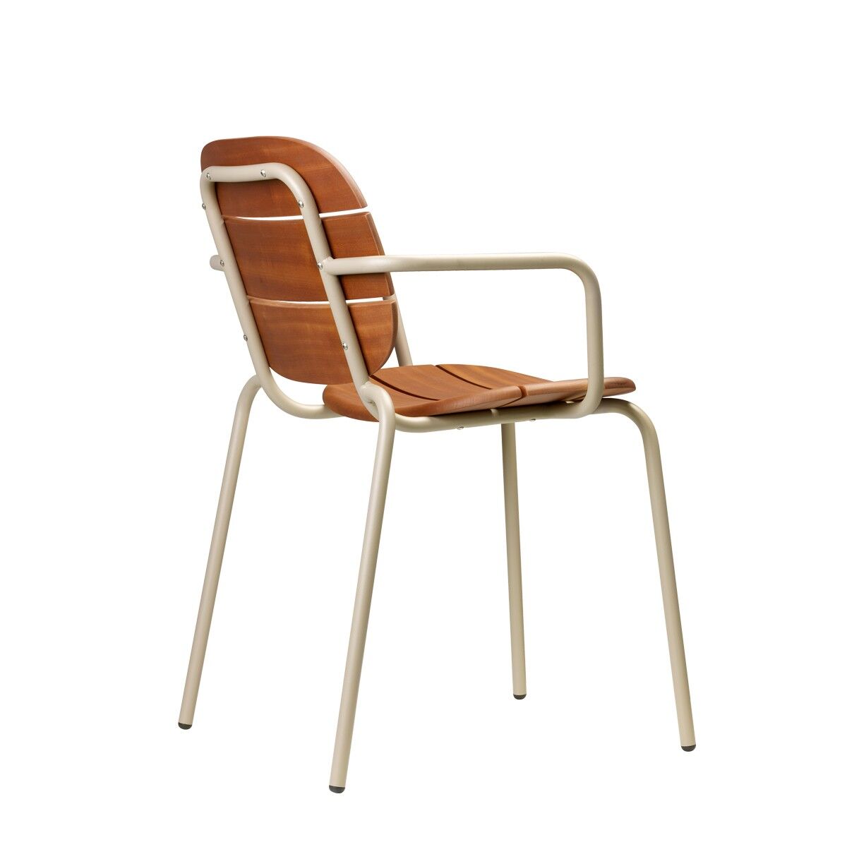 2514-taupe-rechts SCAB - Si-Si Wood Stuhl mit Armlehne