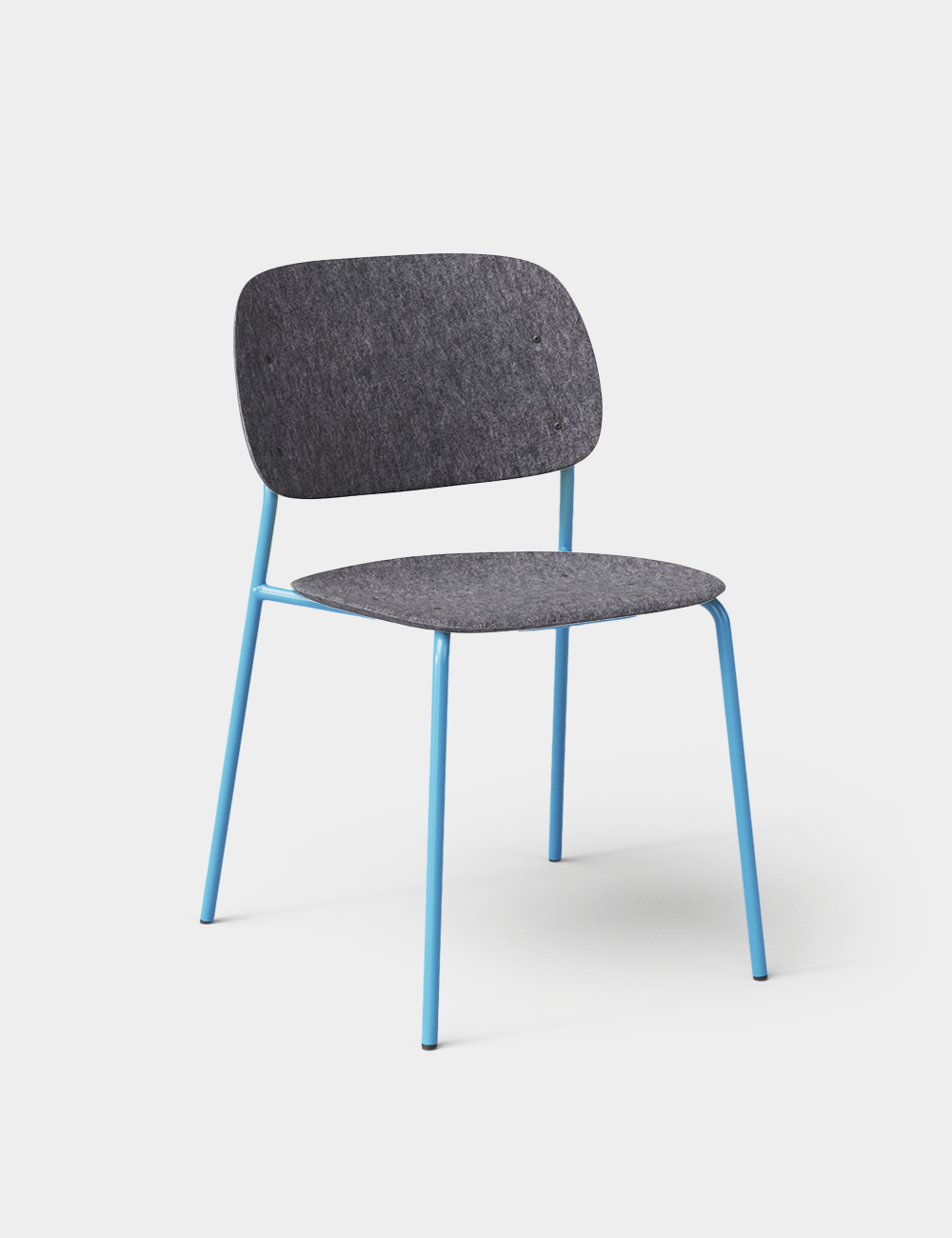 5012-DUNGELGRAU Hale PET Stack Chair - Colour Frame
