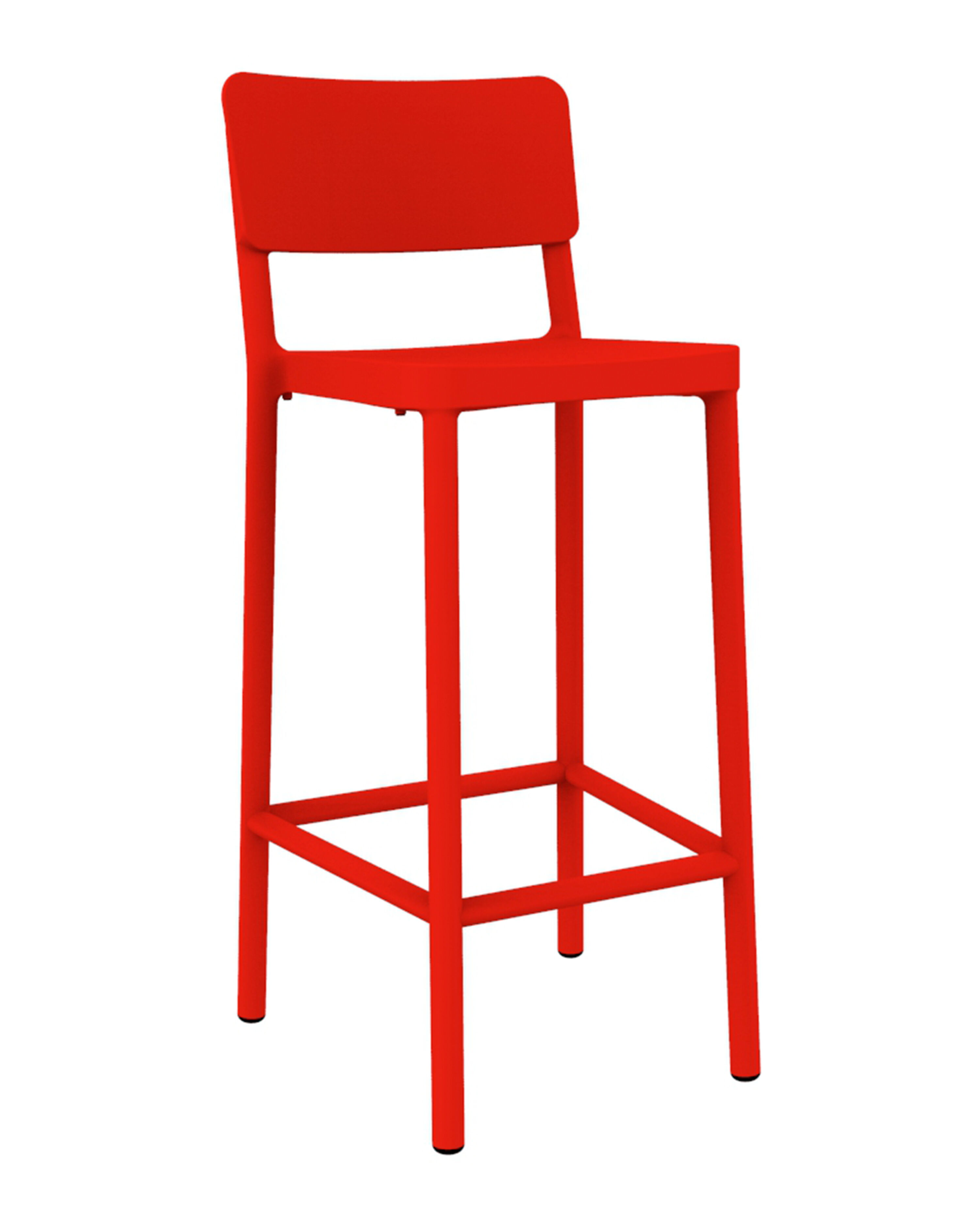 03900_resol_lisboa_high_stuhl_rot_01 Resol - Barhocker Lissabon