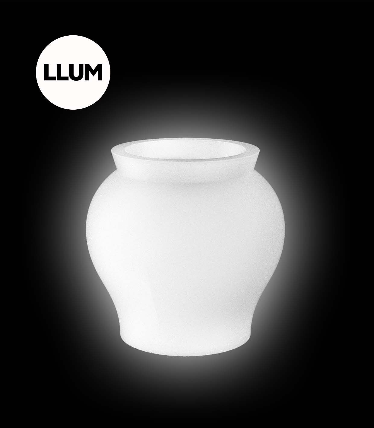 67022W_HIE Vondom - VENUS Planter Light Ø 62x60
