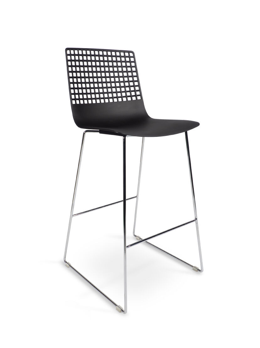 Resol - Barhocker Wire Sled Chrome