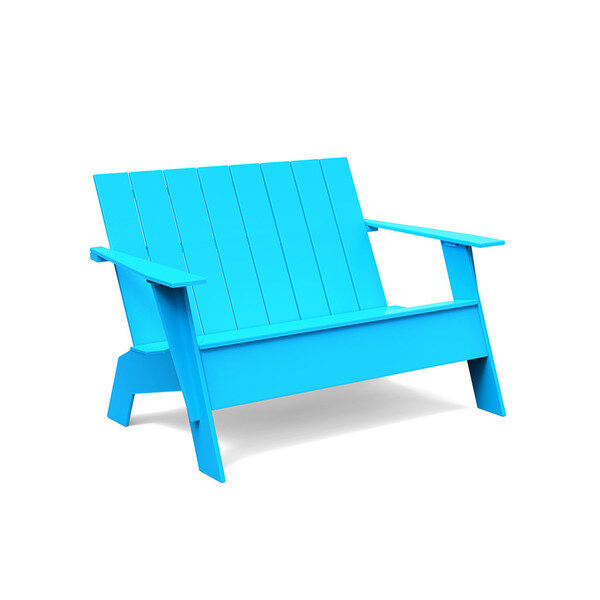 medium_adirondack_bench_tall_blue Loll Designs - Adirondack Bench Tall