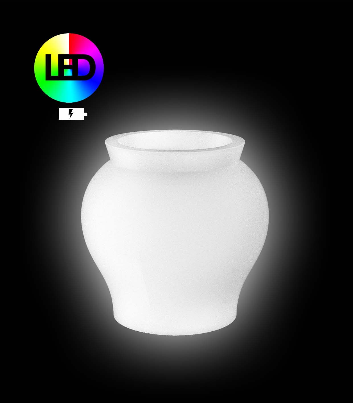 67021Y_HIE Vondom - VENUS Planter light Ø 83x80