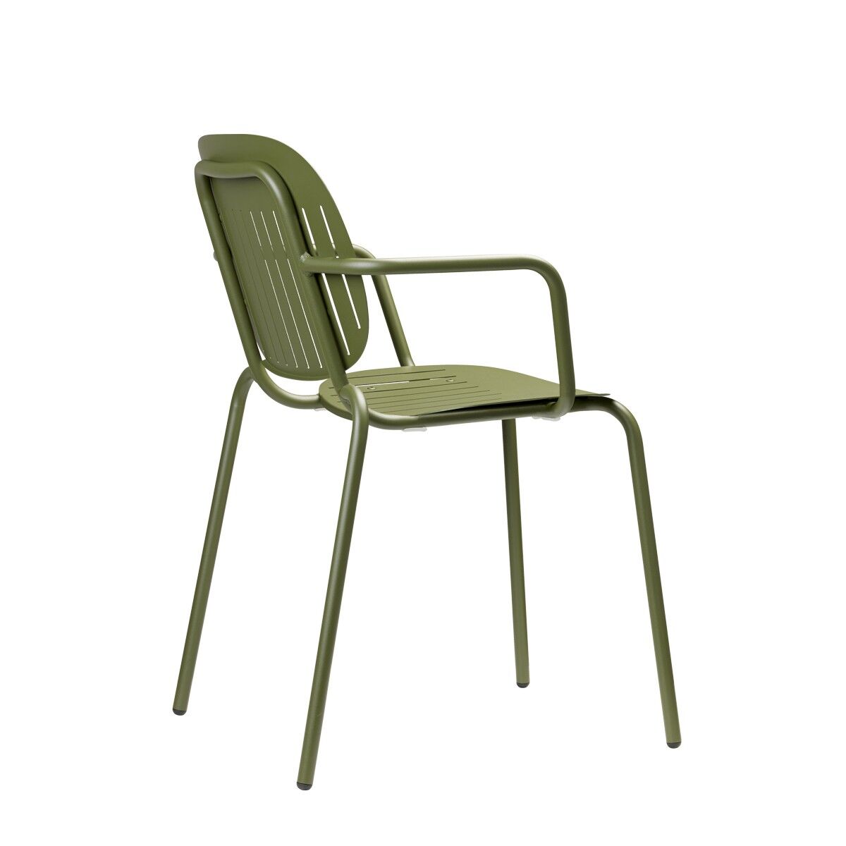 2507-olive SCAB - Si-Si Barcode Stuhl mit Armlehne