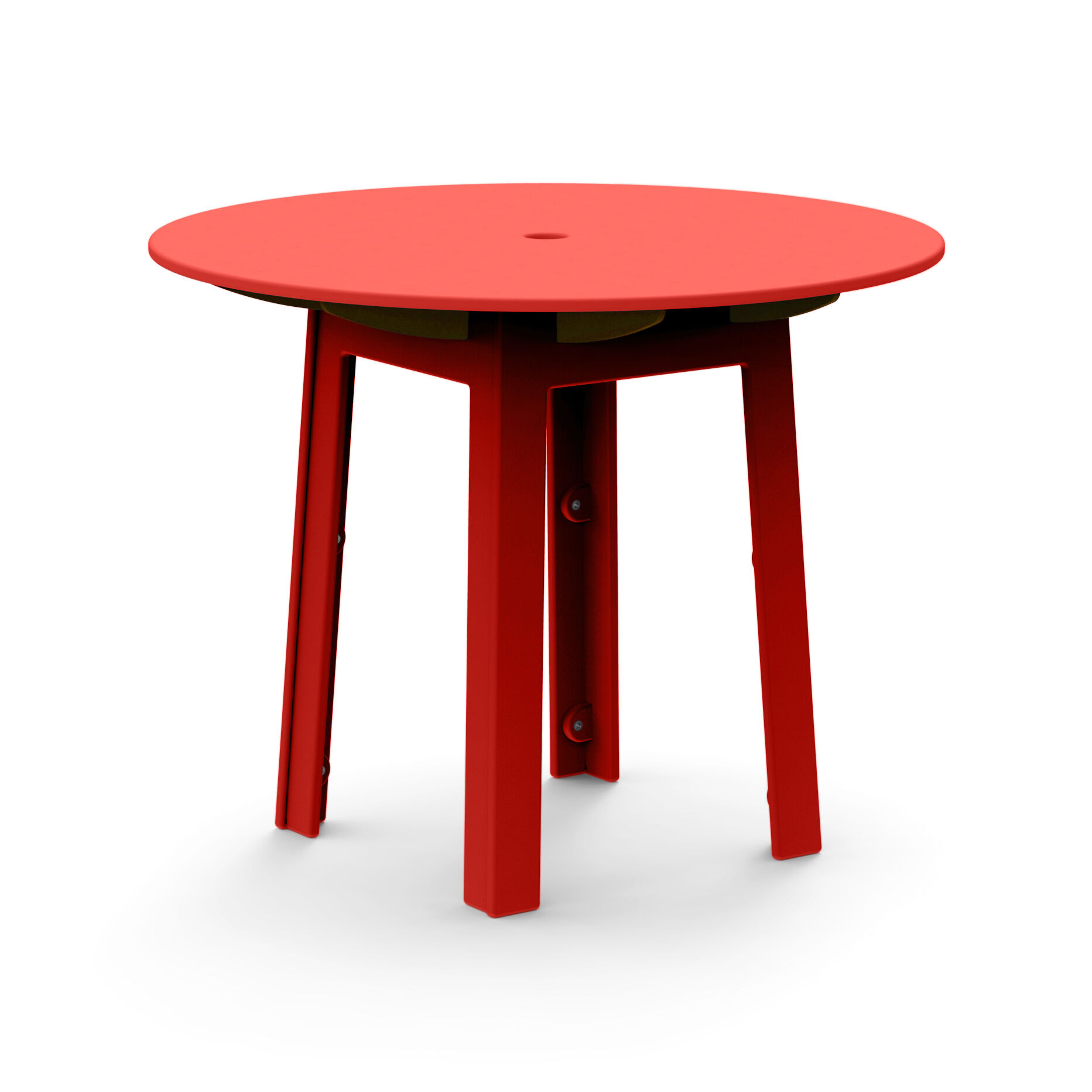 freshair_table38round_red Loll Designs - Fresh Air Round Table - Tisch rund (Ø 96,5 cm - 76,0 cm hoch)